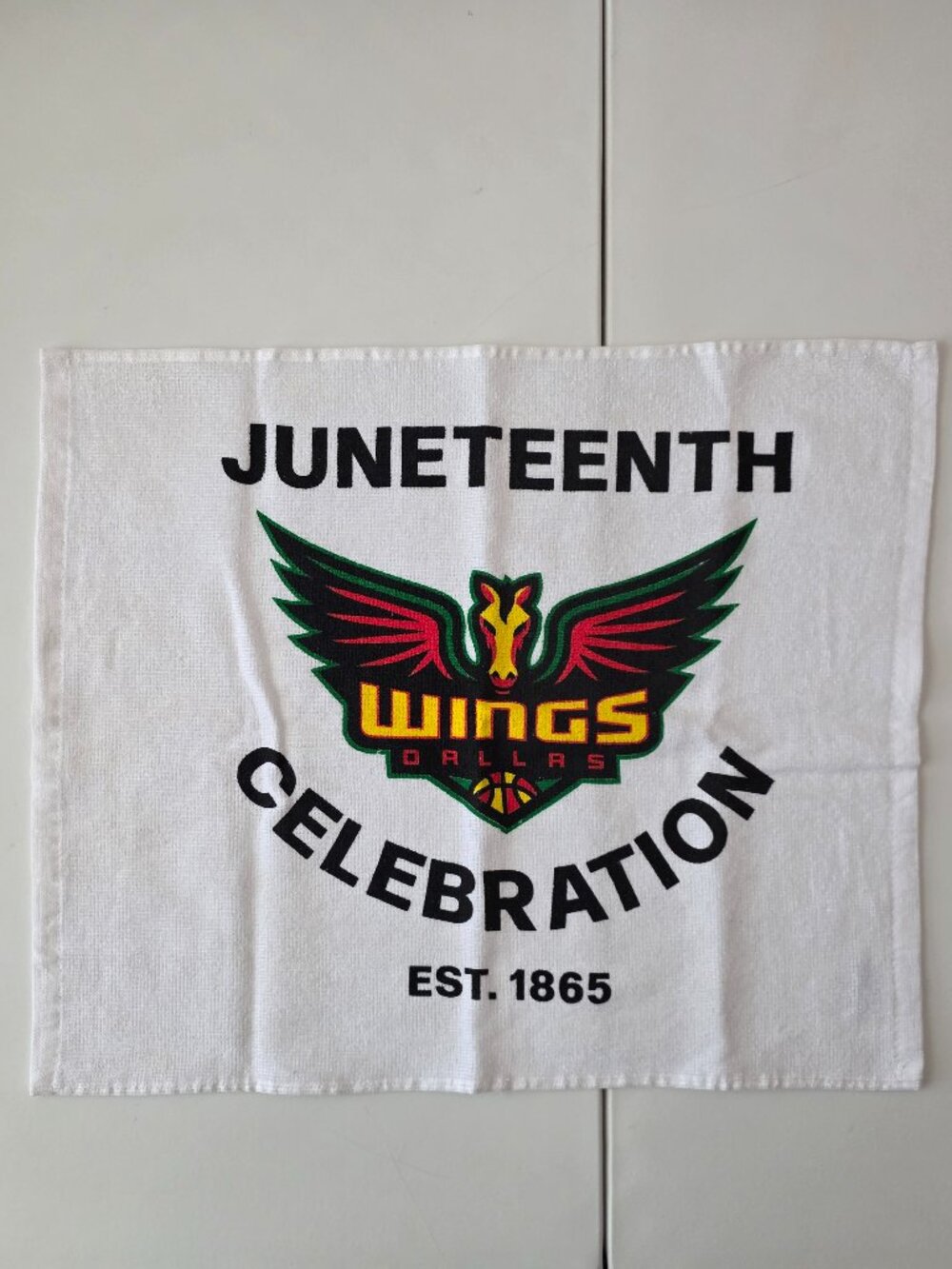 Dallas Wings WNBA Juneteenth Celebration est 1865 Rally Towel Women's Basketball